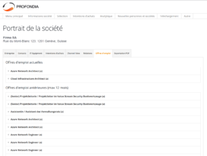 Screenshot de la Userbase